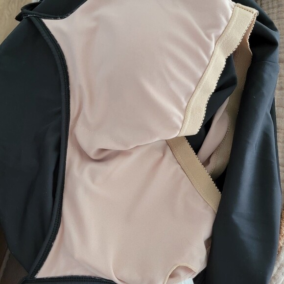 Kortni Jeane Black Swimsuit Swing Tankini Tie Top Lined Padded Size Medium - Picture 6 of 10